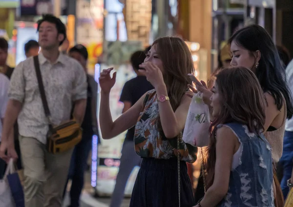 Tokyo Japan September 2018 Junge Japanische Mädchen Auf Der Straße — Stockfoto