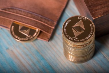 Tabloda Ethereum kripto para paraları 