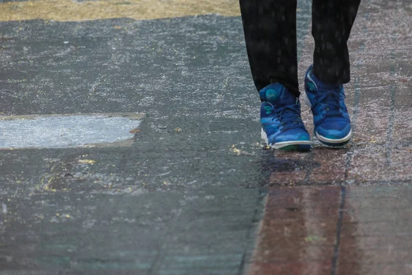 Tokyo Japan July 29Th 2018 Close View Pedestrian Feet Walking — Stock Photo, Image