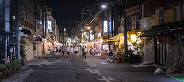 Tokio Japonsko Srpna 2018 Pohled Zadní Uličky Asakusa Noci — Stock fotografie