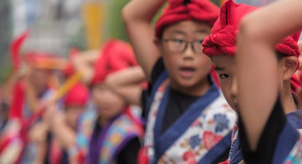 Tokyo Japan Juli 2018 Japanischer Schuljunge Farbenfroher Traditioneller Uniform Beim — Stockfoto