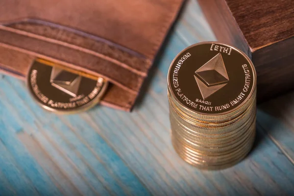 Tabloda Ethereum kripto para paraları 