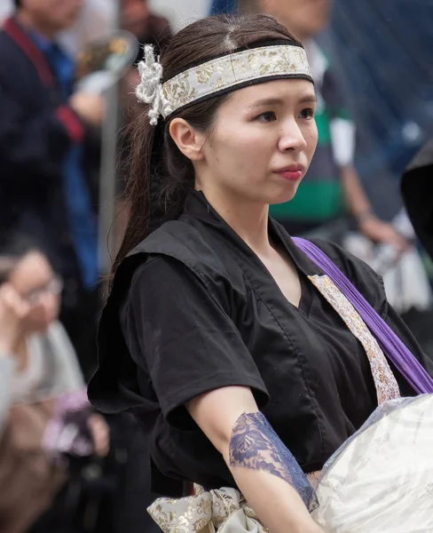 Tokyo Japon Juillet 2018 Participants Jouant Avec Tambour Taiko Tout — Photo