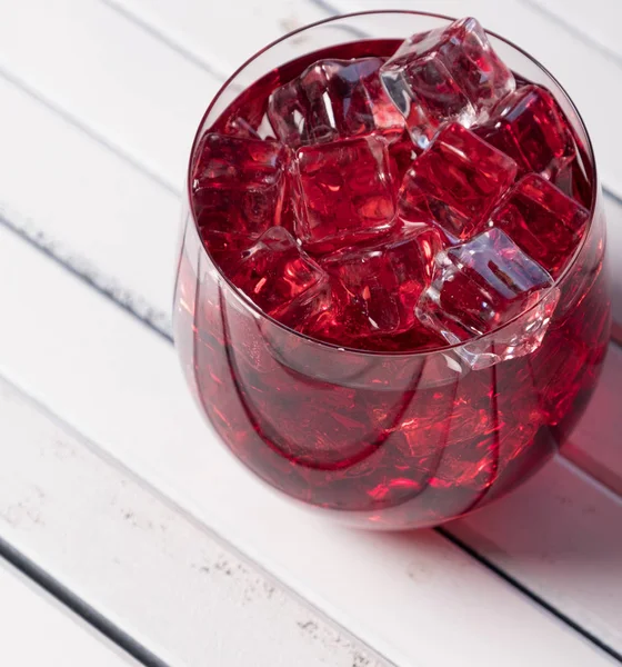 Cold Pomegranate Juice Ice Cubes — Stock Photo, Image