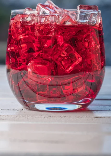 Cold Pomegranate Juice Ice Cubes — Stock Photo, Image
