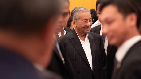 Fukuoka Japan Augusti 2018 Malaysias Premiärminister Tun Mahathir Mohamad Med — Stockfoto