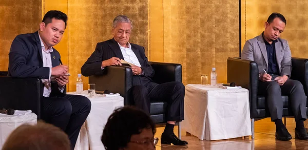 Fukuoka Japan August 2018 Malaysischer Premierminister Tun Mahathir Mohamad Bei — Stockfoto