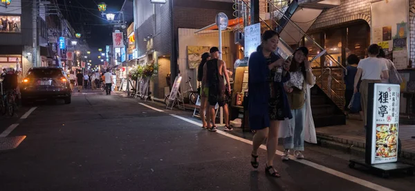 Tokio Japonsko Srpna 2018 Lidí Kteří Jdou Backstreet Shimokitazawa Sousedství — Stock fotografie