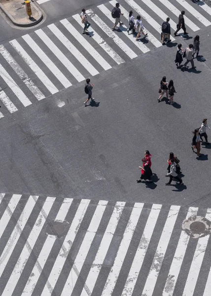 Nsanlar Japonya Yol Geçiş — Stok fotoğraf