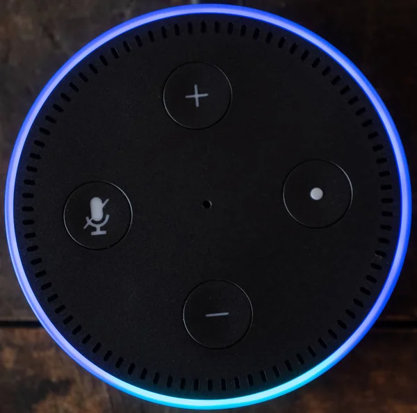 Токіо Японія Червня 2018 Amazon Відлуння Точка Alexa Віртуального Помічника Ліцензійні Стокові Зображення