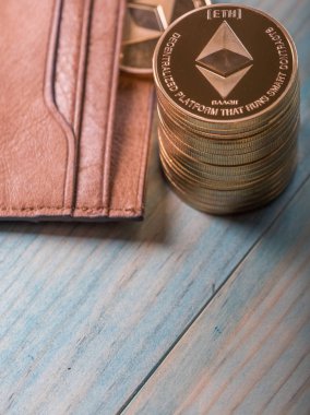 Tabloda Ethereum kripto para paraları 