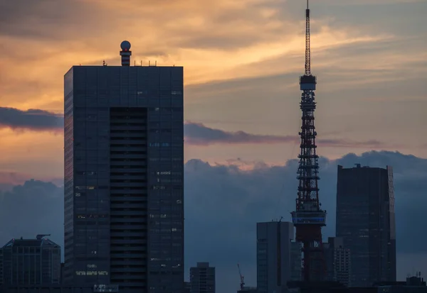 Tokyo Tower Skymningen — Stockfoto