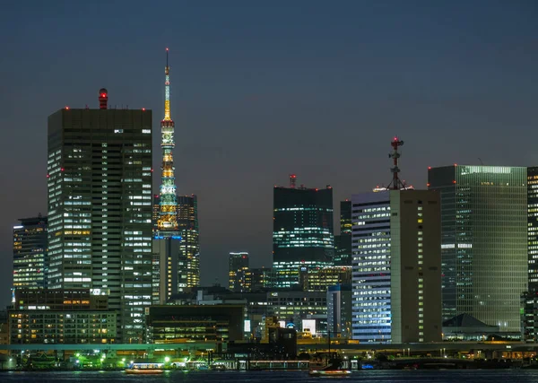 Tokyo Tower Downtown Building Dusk — Stock Photo, Image