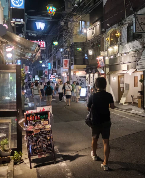 Τόκιο Ιαπωνία 12Η Αυγούστου 2018 Ανθρώπους Που Περπατούν Σοκάκι Της — Φωτογραφία Αρχείου