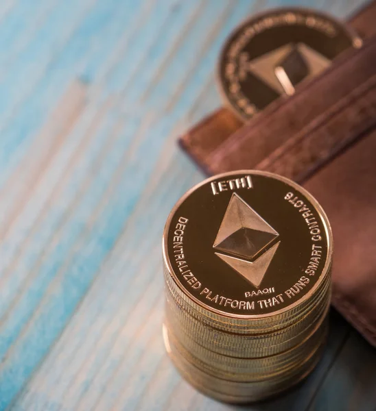 Tabloda Ethereum kripto para paraları 