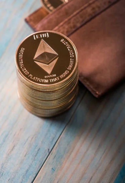 Tabloda Ethereum kripto para paraları 