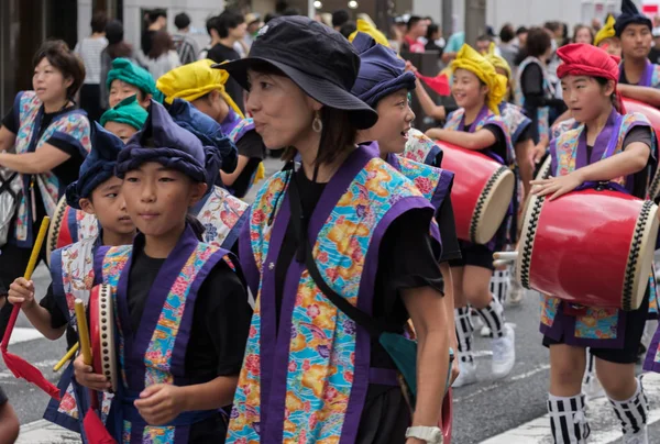 Tokyo Japan Juli 2018 Schulkinder Warten Darauf Ihre Routinen Beim — Stockfoto