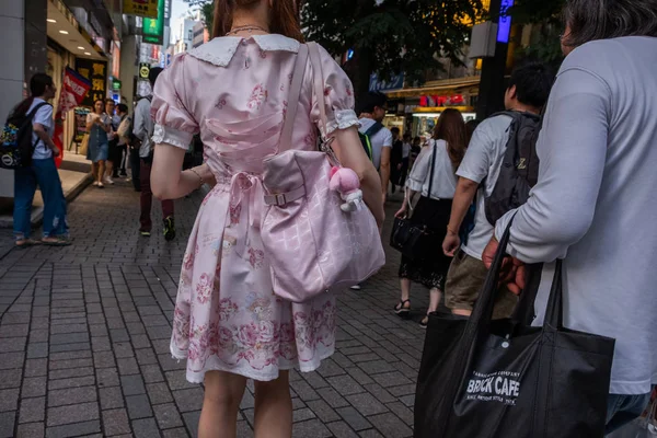 Tokyo Japan Juni 2018 Menschenmenge Der Fußgängerzone Shinjuku — Stockfoto