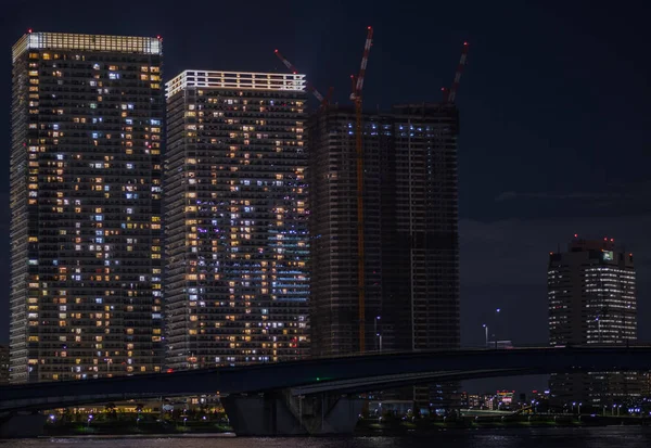 Tokyo Japan July 19Th 2019 Illuminated Modern Building Maranouchi District — Stock Photo, Image