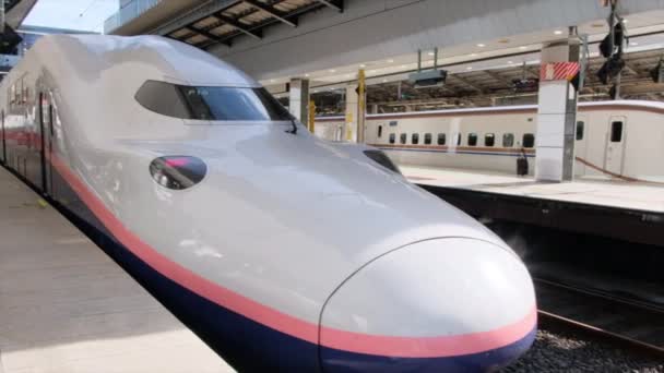 Shinkansen Bullet Train Japon Shinkansen Est Réseau Lignes Ferroviaires Grande — Video