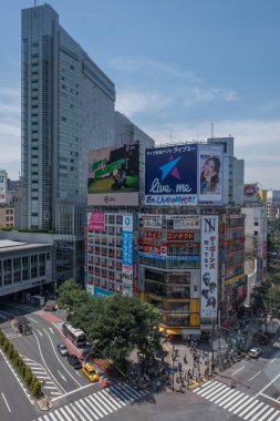 Tokyo, Japonya - 30 Temmuz 2019: Tokyo şehir trafiği.