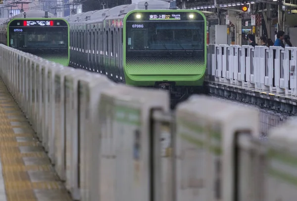 Tokyo Japonya Eylül 2018 Japonya Demiryolu Yamanote Satır Banliyö Treni — Stok fotoğraf