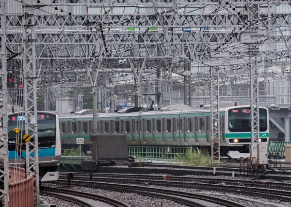 Tokyo Japan September 2018 Ueno Tokyo Linjen Pendeltåg Yurakucho Station — Stockfoto