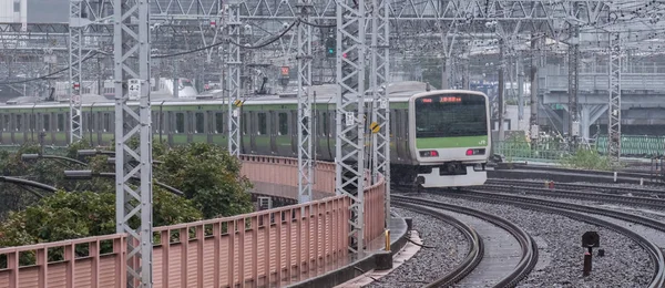 Tokio Japón Septiembre 2018 Tren Cercanías Línea Yamanote Japan Railway —  Fotos de Stock