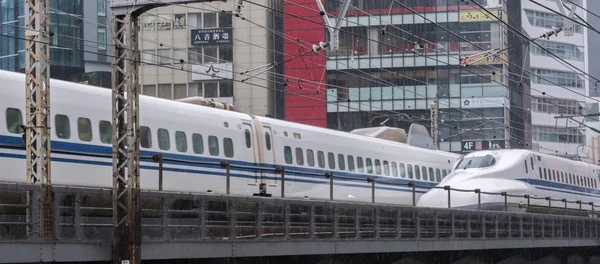 Tokio Japón Septiembre 2018 Tren Bala Alta Velocidad Japón Pasando — Foto de Stock