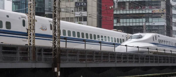 Tokio Japón Septiembre 2018 Tren Bala Alta Velocidad Japón Pasando — Foto de Stock