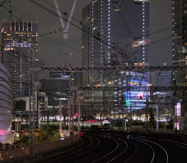 Токіо Японія Вересня 2018 Blirred Рух Лінії Схід Японії Залізничні — стокове фото