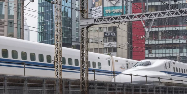 Toquio Japão Setembro 2018 Japão Trem Bala Alta Velocidade Passando Fotos De Bancos De Imagens Sem Royalties