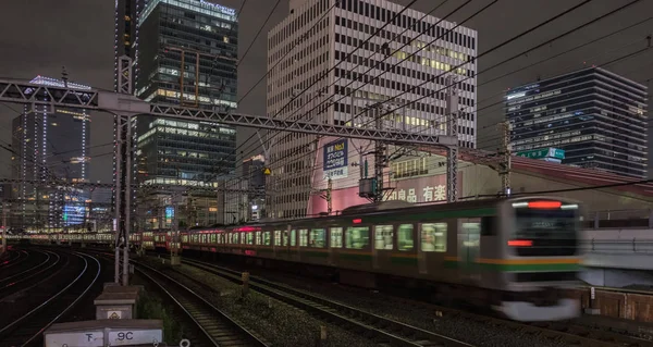 Tokio Japonsko Září 2018 Blurrred Pohyb East Japan Railway Shonan — Stock fotografie