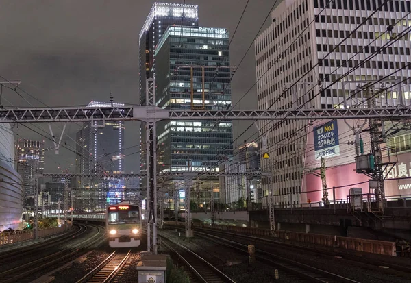 Tokio Japonsko Září 2018 Rozmazaného Pohybu Východ Japonska Železniční Spoj — Stock fotografie