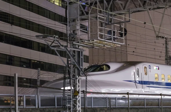 Tokio Japón Septiembre 2018 Tren Bala Alta Velocidad Japón Pasando — Foto de Stock