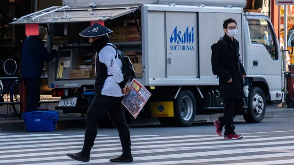 Japanese Busy Street Daytime — стокове фото