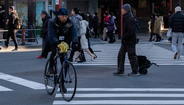 Japanese Busy Street Daytime — стокове фото