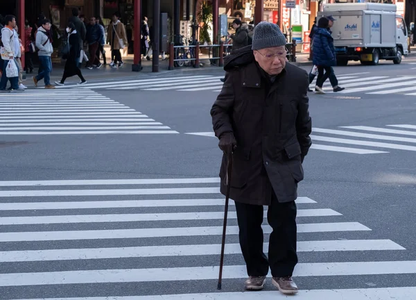 Japonês Movimentado Rua Durante Dia — Fotografia de Stock