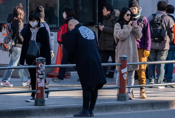 Giapponese Occupato Strada Giorno — Foto Stock