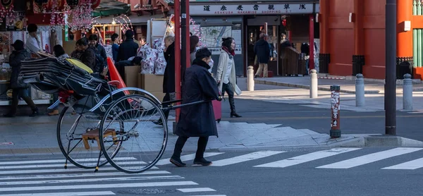 Japanische Belebte Straße Tag — Stockfoto