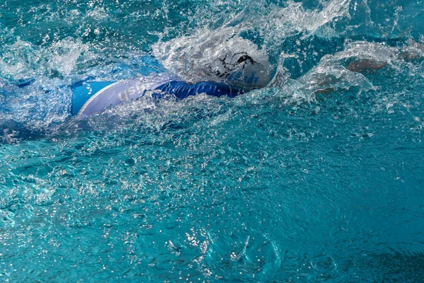 レーティング ドイツ 2020年9月20日 第12回シュタットヴェーク レーティング トライアスロンで世界の水泳エリート — ストック写真