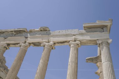 Parthenon bir tapınaktır Atina Akropolü, Atina, Yunanistan.