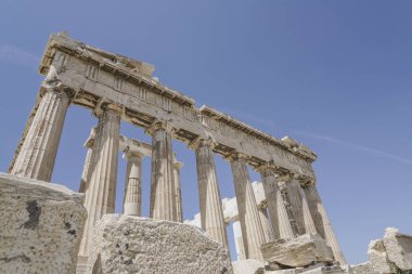 Parthenon bir tapınaktır Atina Akropolü, Atina, Yunanistan.