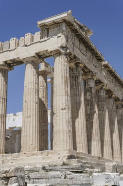 Parthenon bir tapınaktır Atina Akropolü, Atina, Yunanistan.