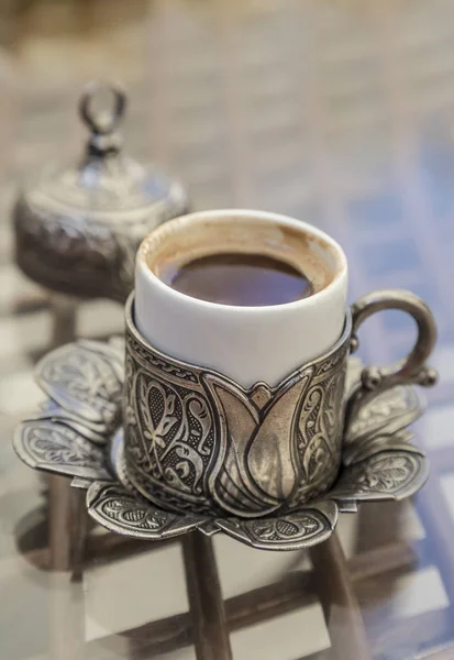 Turkish Coffee Traditional Cup Table — Stock Photo, Image
