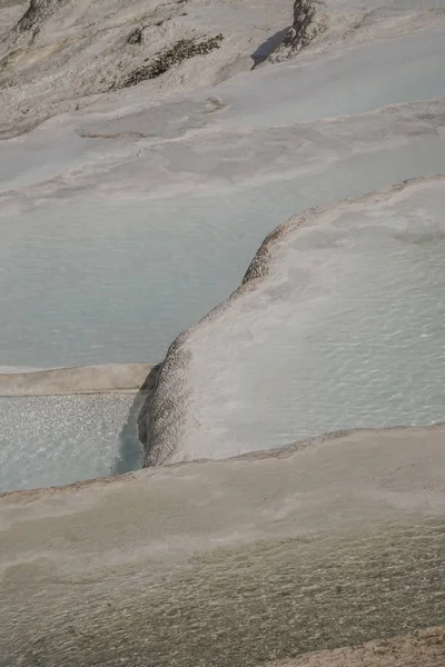 Stawy Naturalne Pamukkale Mieście Denizli Turcja — Zdjęcie stockowe