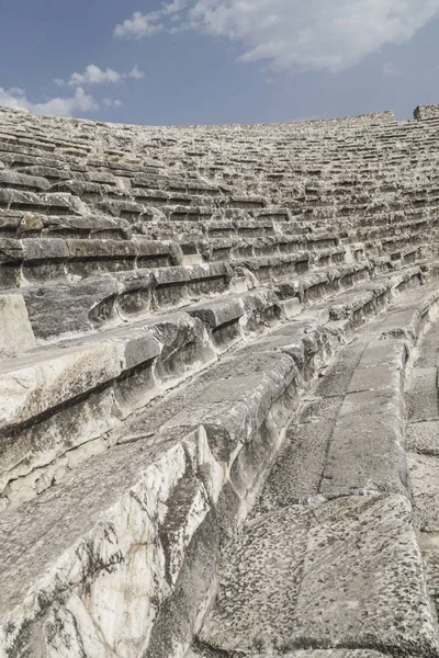 Ruines Théâtrales Dans Ancienne Ville Hieropolis Pamukkale Turquie — Photo