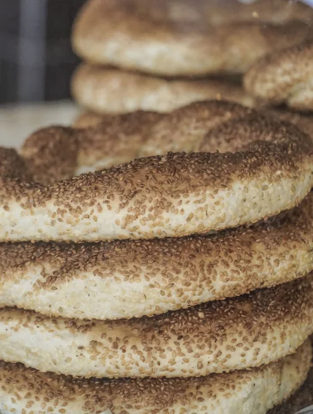 turkish bagels as a background