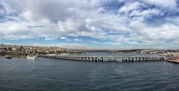 Стамбул Турция Декабря 2017 Года Мост Ункапани Ататюрк Районе Эминону — стоковое фото