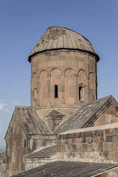 Руины Ани Которые Прошлом Столицей Армении Сейчас Плато Руинами Церквей — стоковое фото